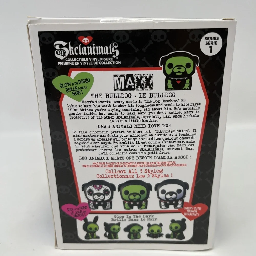 Skelanimals Maxx Glow in the Dark Vinyl Figure Series 1 Collectible BRAND NEW